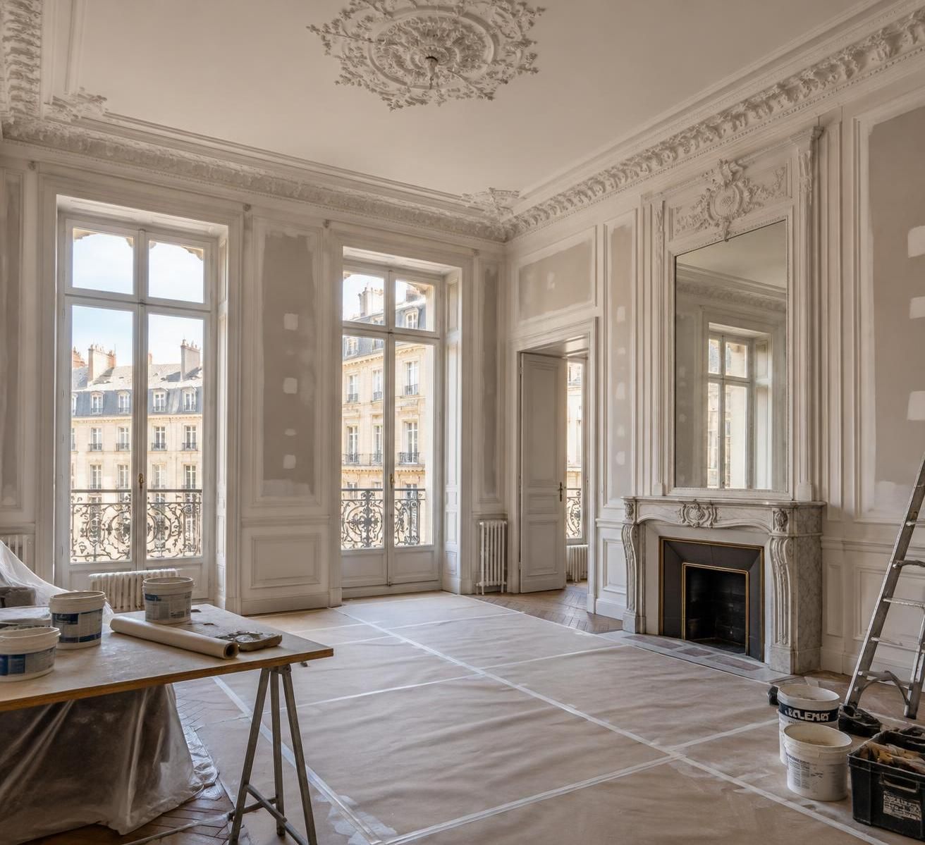 découvrez comment repeindre un appartement haussmannien sur la presqu’île : mise en valeur des moulures, des corniches et choix de finitions élégantes.