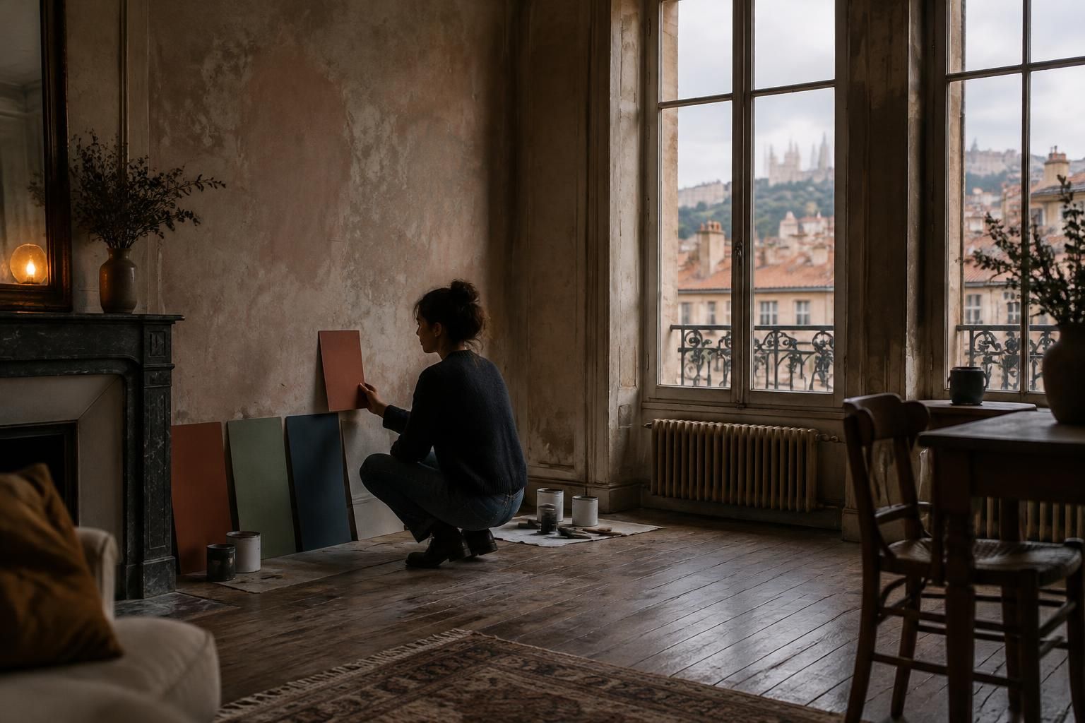 découvrez comment choisir les bonnes couleurs pour éclairer et agrandir visuellement un appartement sombre à la croix-rousse.