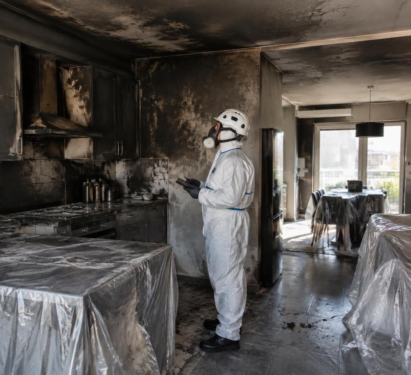 après un incendie, découvrez les étapes pour éliminer la suie et les odeurs, assainir les lieux et réaliser les travaux de reprise.